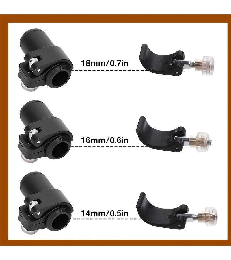 Trekking Pole Lock Replacement Parts 6pcs with Quick Flip Clips for Hiking Camping - Image 4