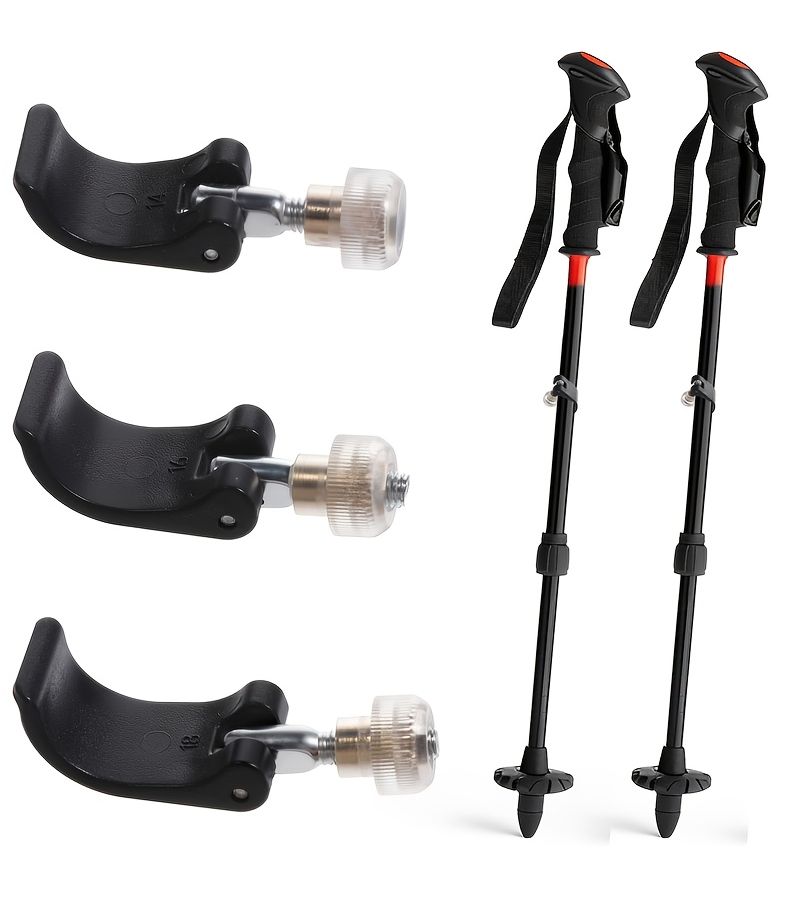 Trekking Pole Lock Replacement Parts 6pcs with Quick Flip Clips for Hiking Camping - Image 3