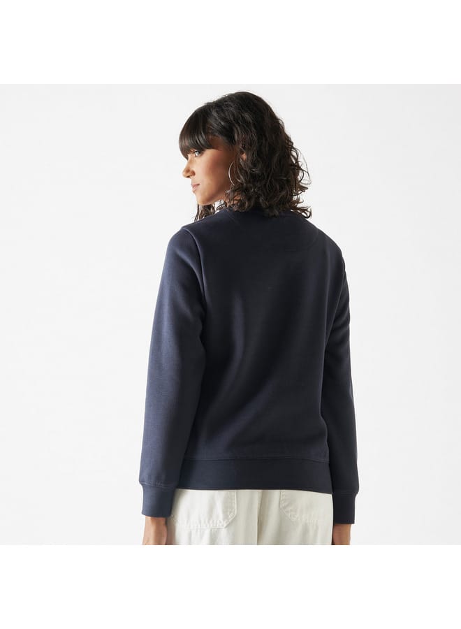 Lee Cooper Lee Cooper Graphic Print Crew Neck Sweatshirt with Long Sleeves - Image 3