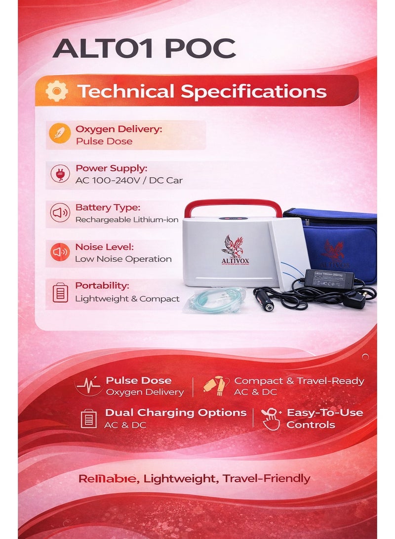 Altivox Portable Oxygen Concentrator - Image 3