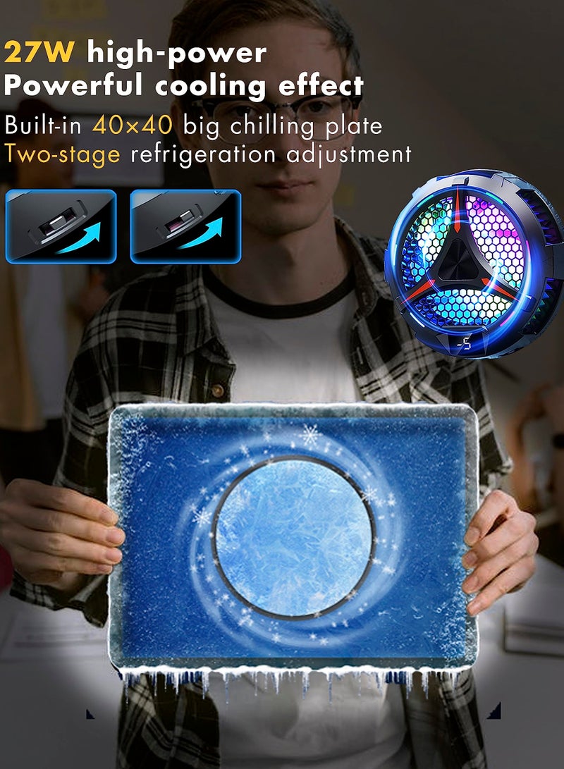 مبرد ايباد مغناطيسي لجهاز ايباد وسيرفس برو وسامسونج تاب من ايسيدايز، متوافق مع ستيم ديك، مبرد عالمي مع شاشة عرض درجة الحرارة لالعاب الموبايل والبث المباشر لتيكتوك - Image 4