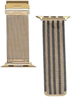 Generic Stainless Steel Band for Apple Smartwatch Ultra/series 9/ series 8/ Series 7/Series 6/Series 5 Size 49/45/44/42mm, Gold 