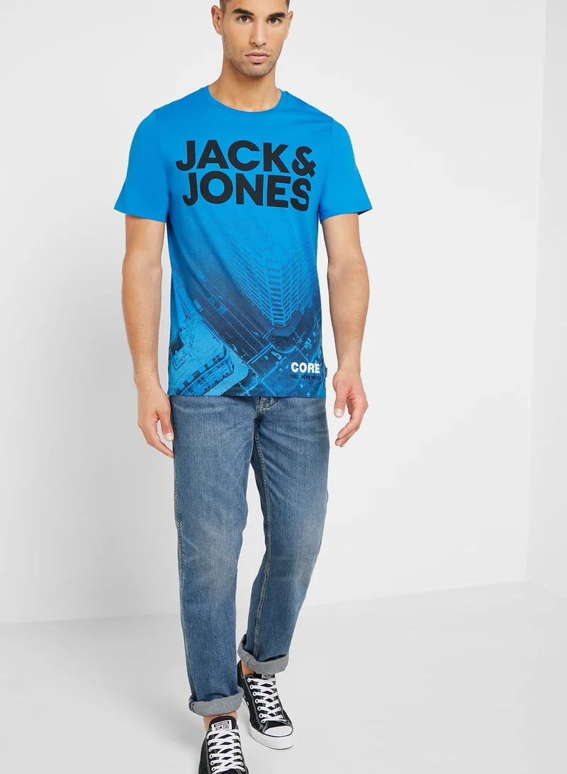 JACK & JONES Autumn Crew Neck T- Shirt