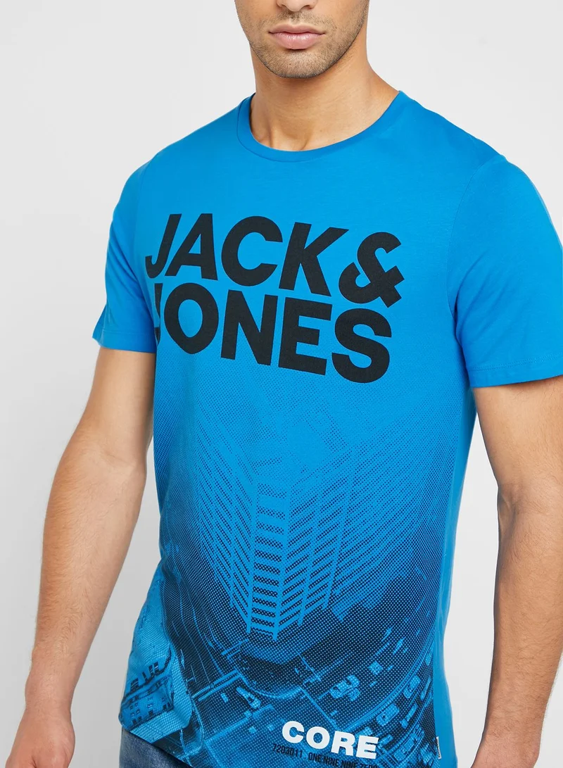 JACK & JONES Autumn Crew Neck T- Shirt