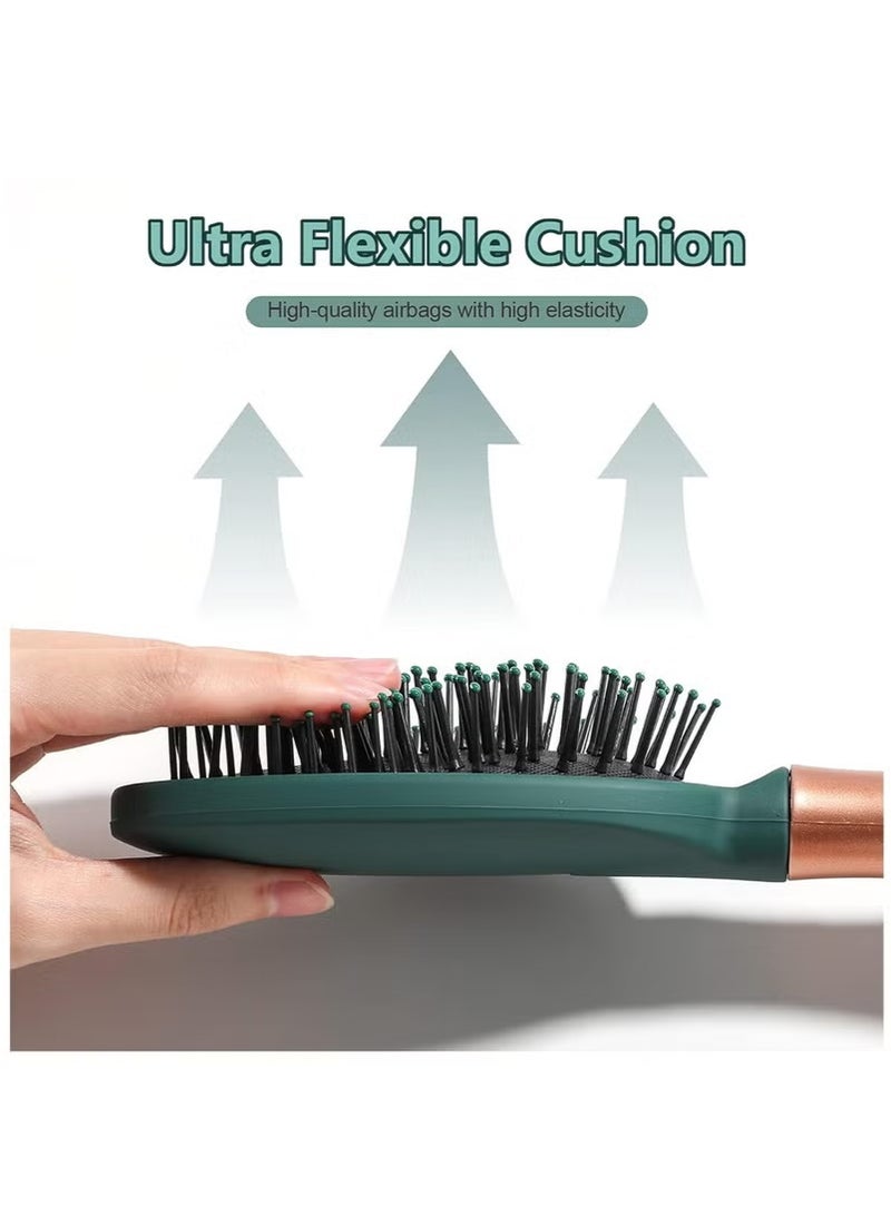 Hair Brush Set, 3pcs Hair Brush Comb with Detangling Nylon Pins, Cushion Hair Combs for Women, Men, Kids - Image 4