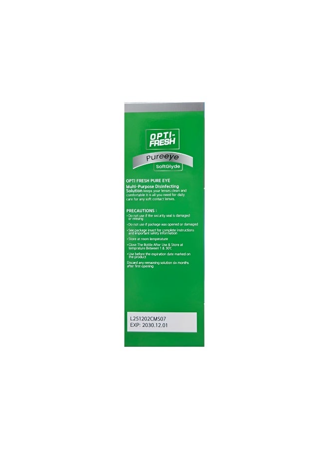 OPTIFRESH Opti-Fresh Pureeye SoftGlyde Contact Lens Solution 150ml - Image 2
