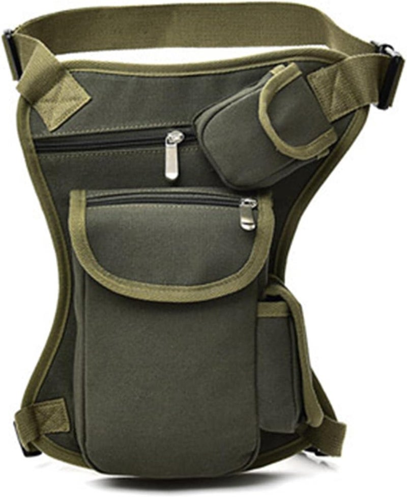 Waist Pack Drop Leg Bag Package Outdoor Hiking Thigh Bag Messenger Shoulder Drop Leg Bag for Men Women,Green