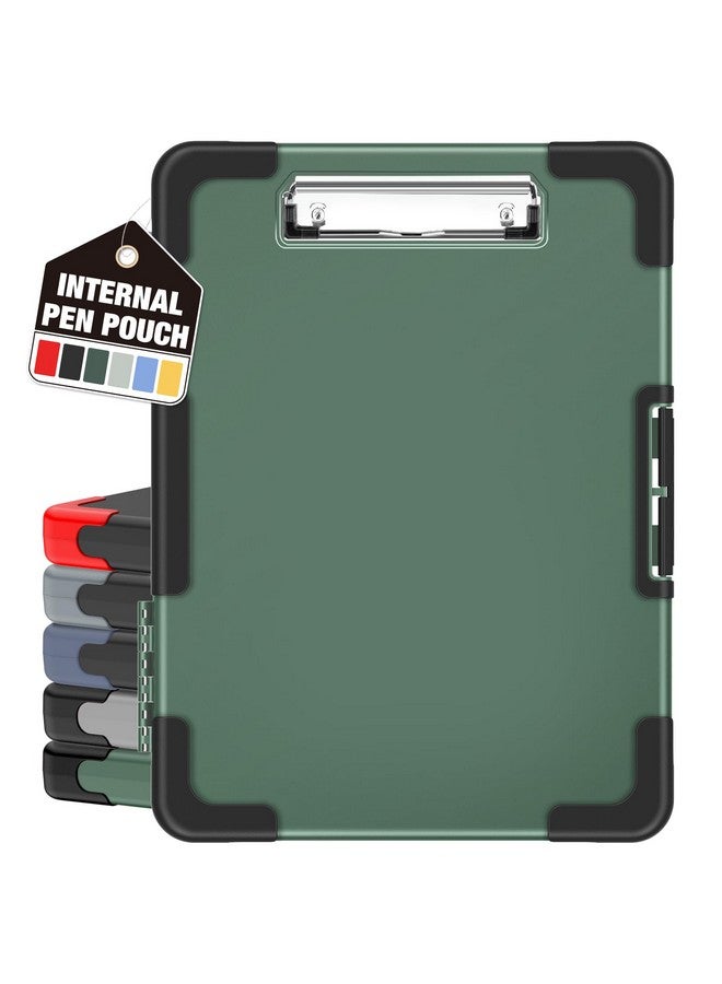 Sooez Toughest Clipboard with Storage, Internal Pen Pouch Included, Letter/ A4 Size, Shockproof Heavy Duty Plastic Clip Boards 8.5x11”, High Capacity Clipboards Box Case for Contractor Trucker Driver - Image 1