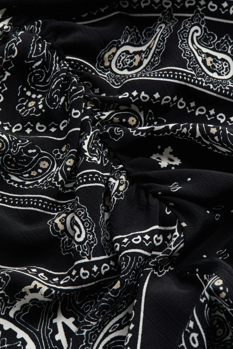 H&M Printed Draped Dress