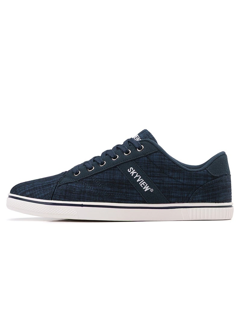 Sky View Mens Casual Shoes Low Top Fashion Canvas Sneakers Breathable Comfort Walking Shoes for Male Blue  - Image 2
