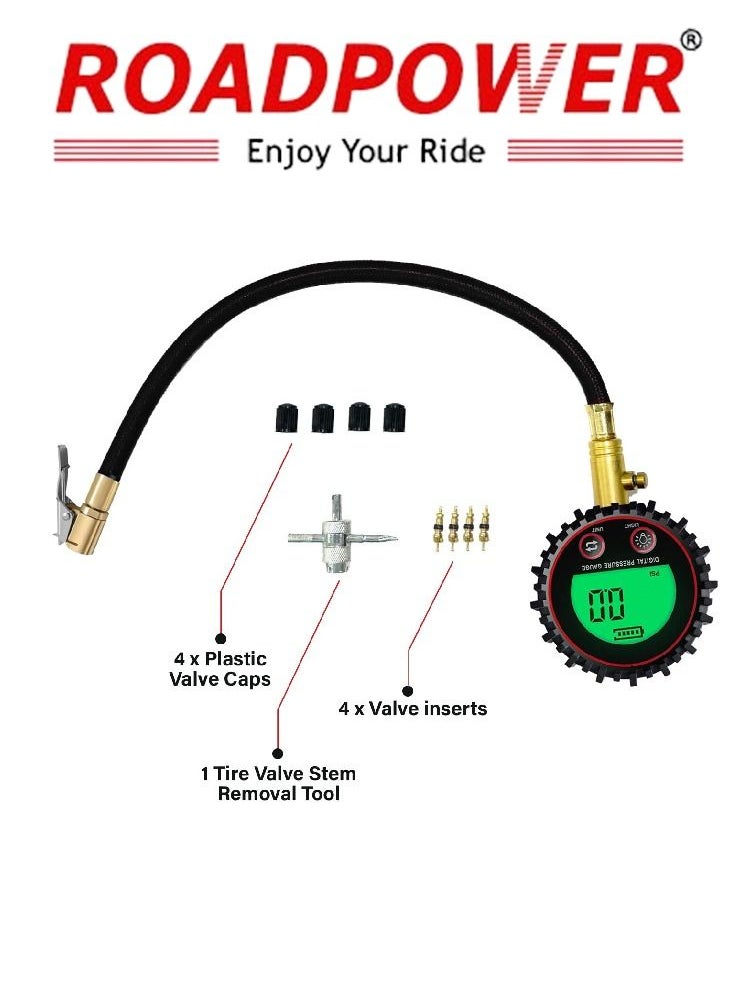 RoadPower - Digital Tire Deflator 200PSI Air Down Offroad Kit with Precision Release Button  Repair Tool  Quickly Deflate 4x4 Off Road Tires TG-442 - Image 1