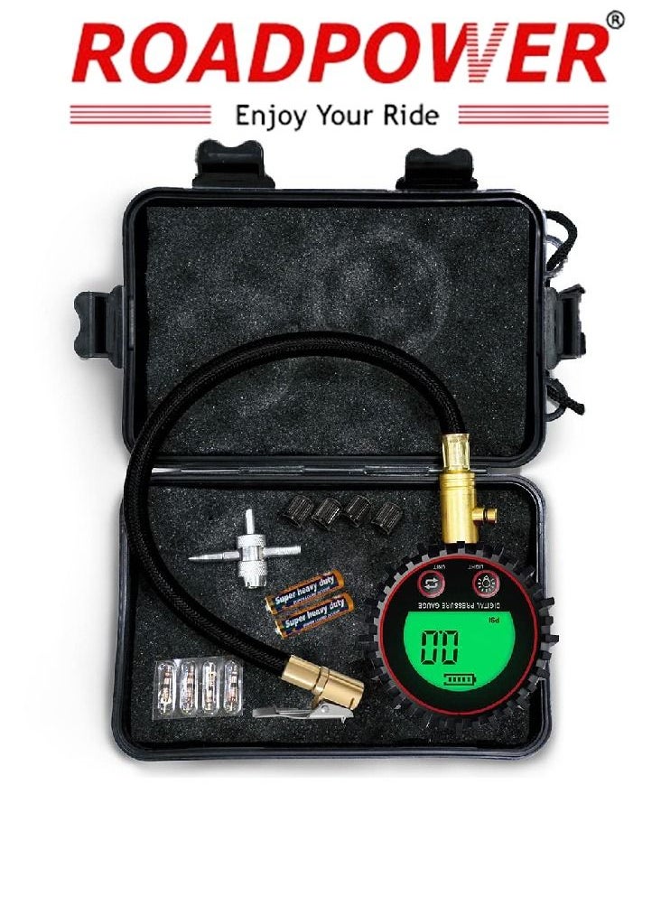 RoadPower - Digital Tire Deflator 200PSI Air Down Offroad Kit with Precision Release Button  Repair Tool  Quickly Deflate 4x4 Off Road Tires TG-442 - Image 1