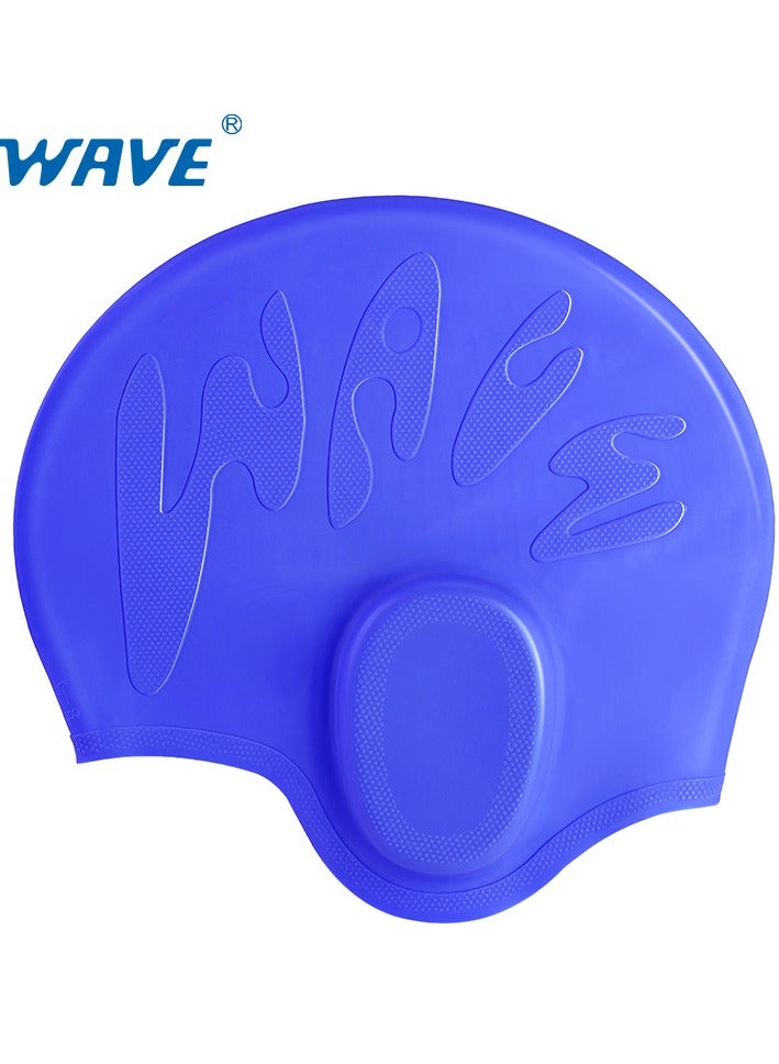 Wave Silicone Swim Cap for Short Hair Women & Men - Comfortable, Non-Slip & Durable Design, Easy to Put On Water-Resistant Swimming Cap for Regular Use - Image 1