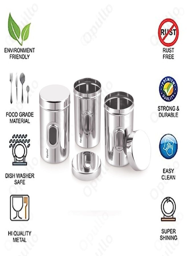Opullo Mother’s Choice See Through Containers | Small Steel Containers | Steel Container with Lid | Stainless Steel Slim Container | Ubha Dabba | Steel Airtight Container | 500 GMS | Pack of 3 - Image 5