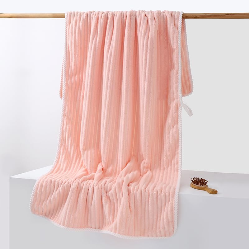 Home-Cloud HomeCloud Korean Plush Soft & Luxury 400 GSM Pack of of 2 Towel Set with Hanging Loop | 3X Softer Than Cotton Towels | Set of 2 (1 Bath Towel 142x70 + 1 Face Towel 70x35 cm) - Image 4