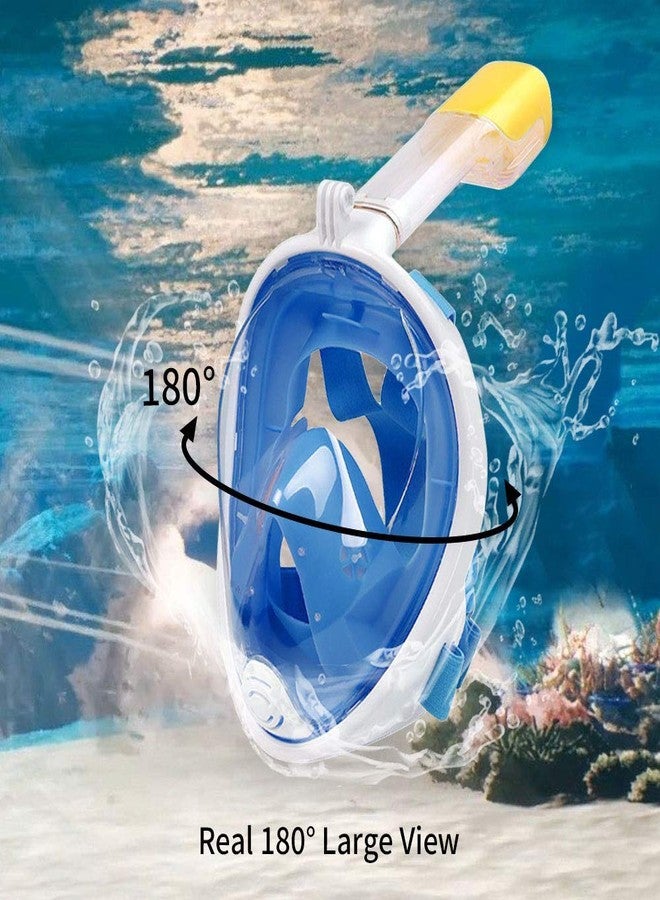 Matiko Snorkel Mask Full Face for Kids and Adults - Anti-Fog and Anti-Leak Easybreath Snorkeling Gear - Dive Scuba Mask with 180 Panoramic View and 4 Bonus Items as Snorkel Set (Multi) (S/M) - Image 2