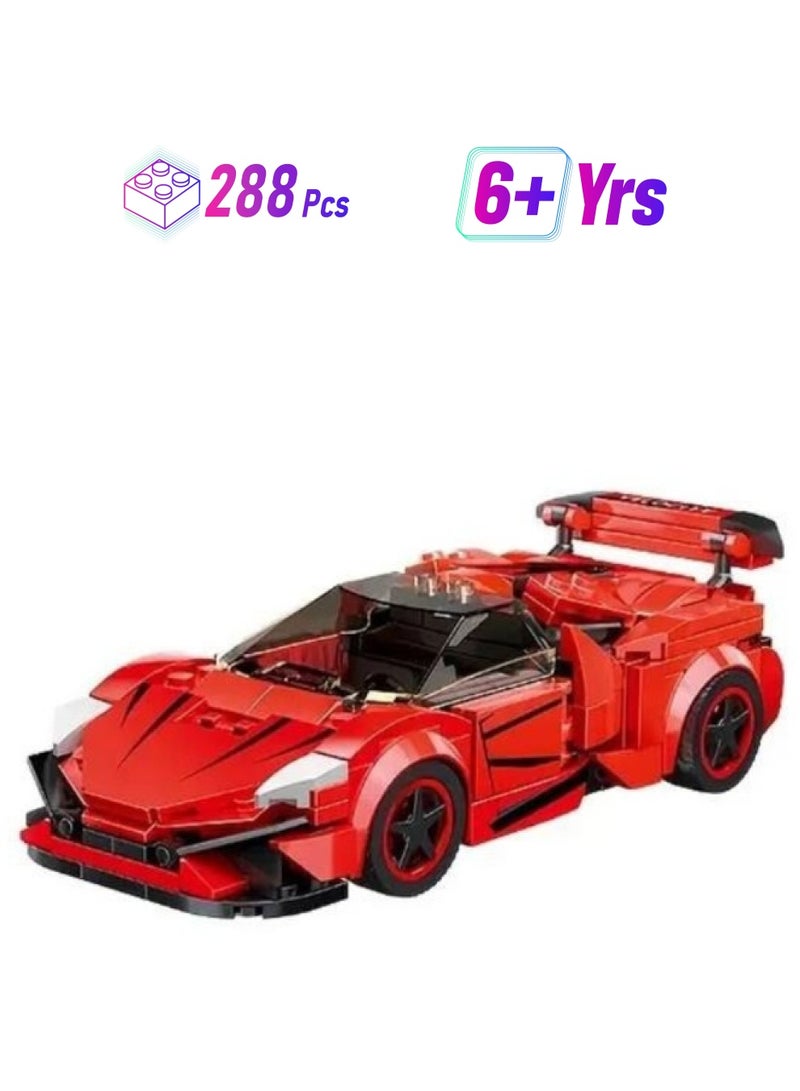 Technology Sports Car Racing Bricks [288PCS] Kids 6+ Years Old Brick Toys Car Vehicle Construction Game - Image 1