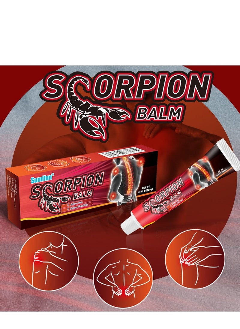 Sumifun Scorpion Balm Relieve Pain Reduce Wrist Pain Suitable For People With Neck, Shoulder, Waist, Leg, Hand, Foot And Joint Pain 20g - Image 3