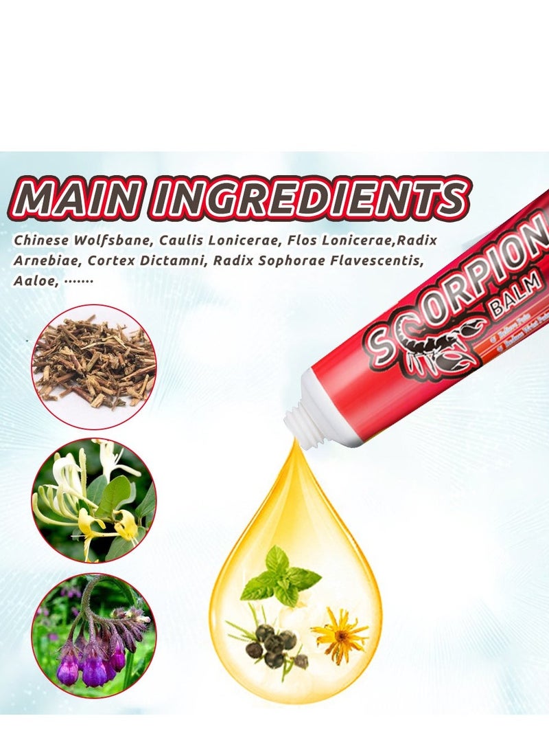 Sumifun Scorpion Balm Relieve Pain Reduce Wrist Pain Suitable For People With Neck, Shoulder, Waist, Leg, Hand, Foot And Joint Pain 20g - Image 4
