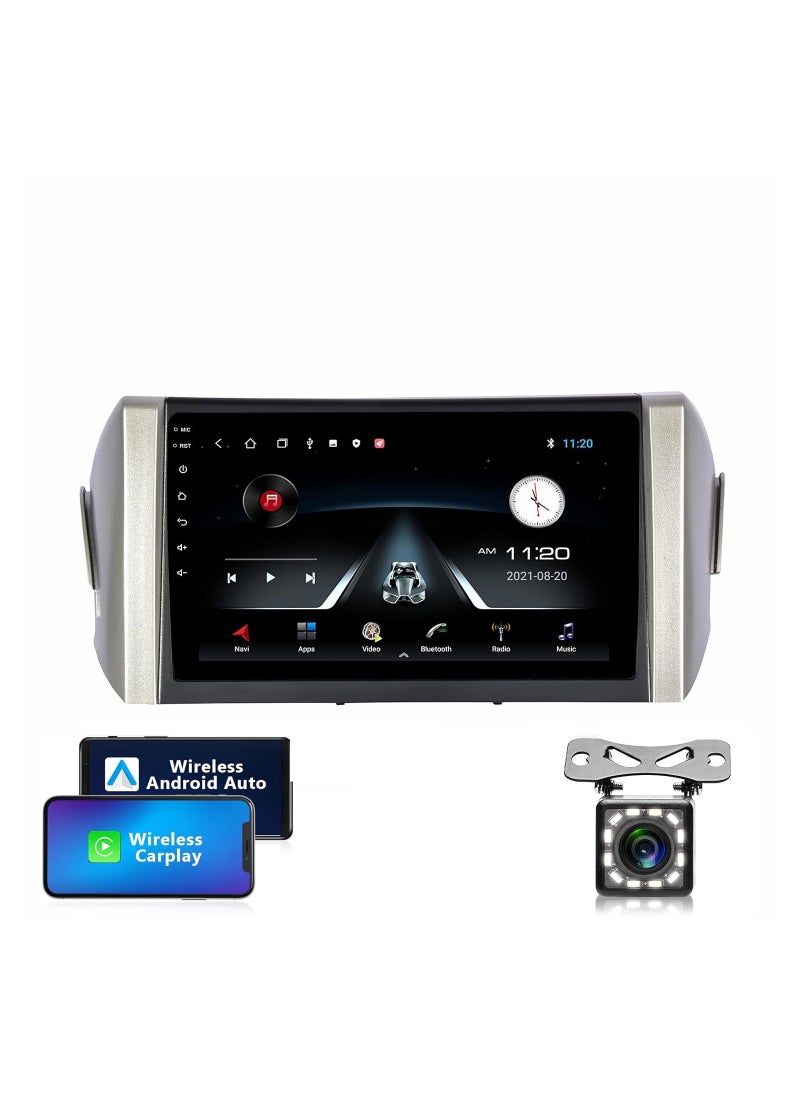 Android Screen For Toyota Innova 2015 To 2018 4GB RAM 64GB Memory Support Apple Carplay Android Auto Full HD Touch Screen 9 Inch built In Bluetooth USB Radio WiFi Play Store Backup Camera included