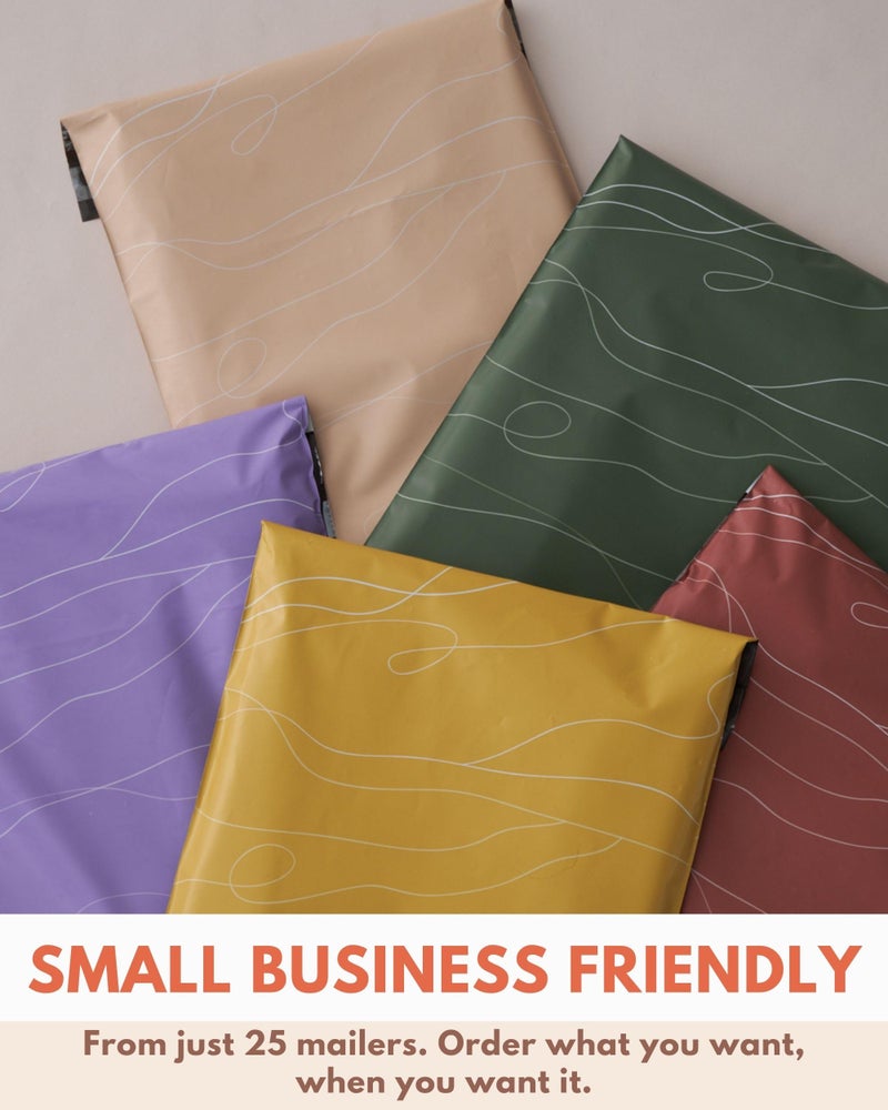 Impack Poly Mailers 10x13-25 Pack Biodegradable Shipping Bags for Clothes - Impack Self-Seal Waterproof Thick Mailing Envelope for Accessories & Clothing - Tidal Sand - Image 5