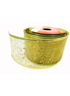 Evisha Evisha 1 Roll 4 Meter Fabric Christmas Lace Ribbon for Christmas Tree Decoration Hanging Ornaments Assorted Print  - Image 5