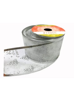 Evisha Evisha 1 Roll 4 Meter Fabric Christmas Lace Ribbon for Christmas Tree Decoration Hanging Ornaments Assorted Print  - Image 2