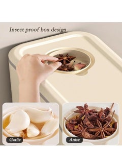 Reelyo Rice Dispenser Rice storage container Grain storage container with precision scale and measuring cups for kitchen cabinet worktops  - Image 4