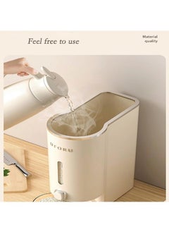 Reelyo Rice Dispenser Rice storage container Grain storage container with precision scale and measuring cups for kitchen cabinet worktops  - Image 3