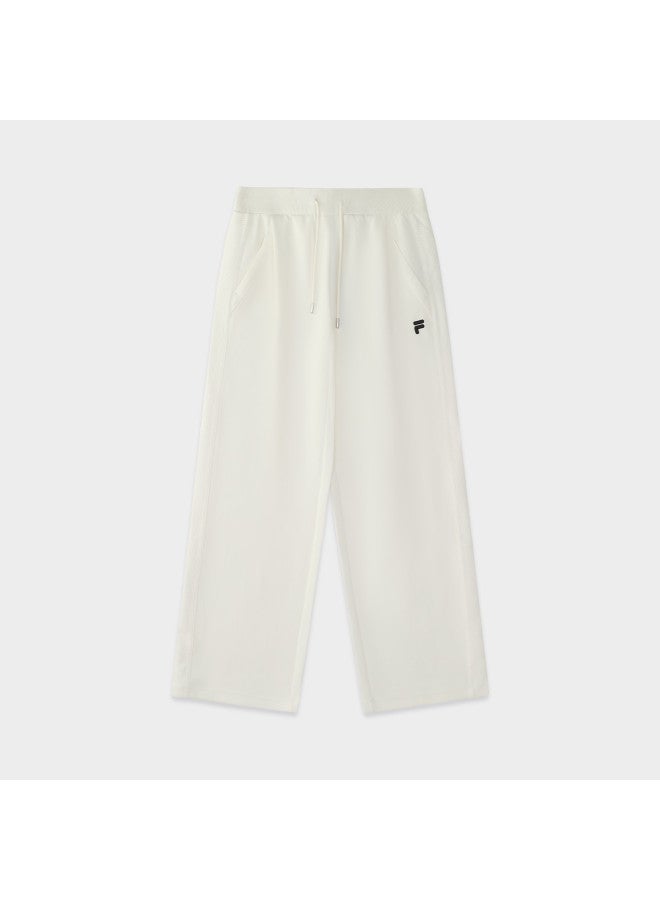 FILA Women'S Fusion Series Casual Pants Ladies Fashion Loose Versatile Wide Leg Knitted Trousers - Image 2