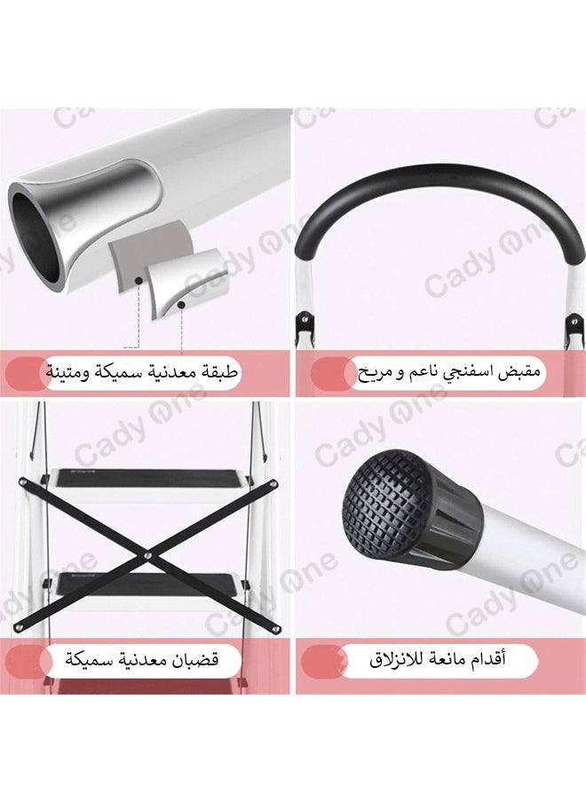 Cady One Aluminum ladder of 3 steps, foldable  - Image 2