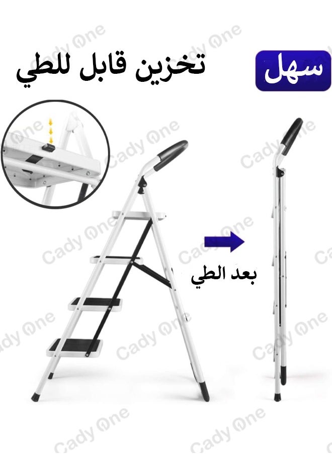 Cady One Aluminum ladder of 3 steps, foldable  - Image 5