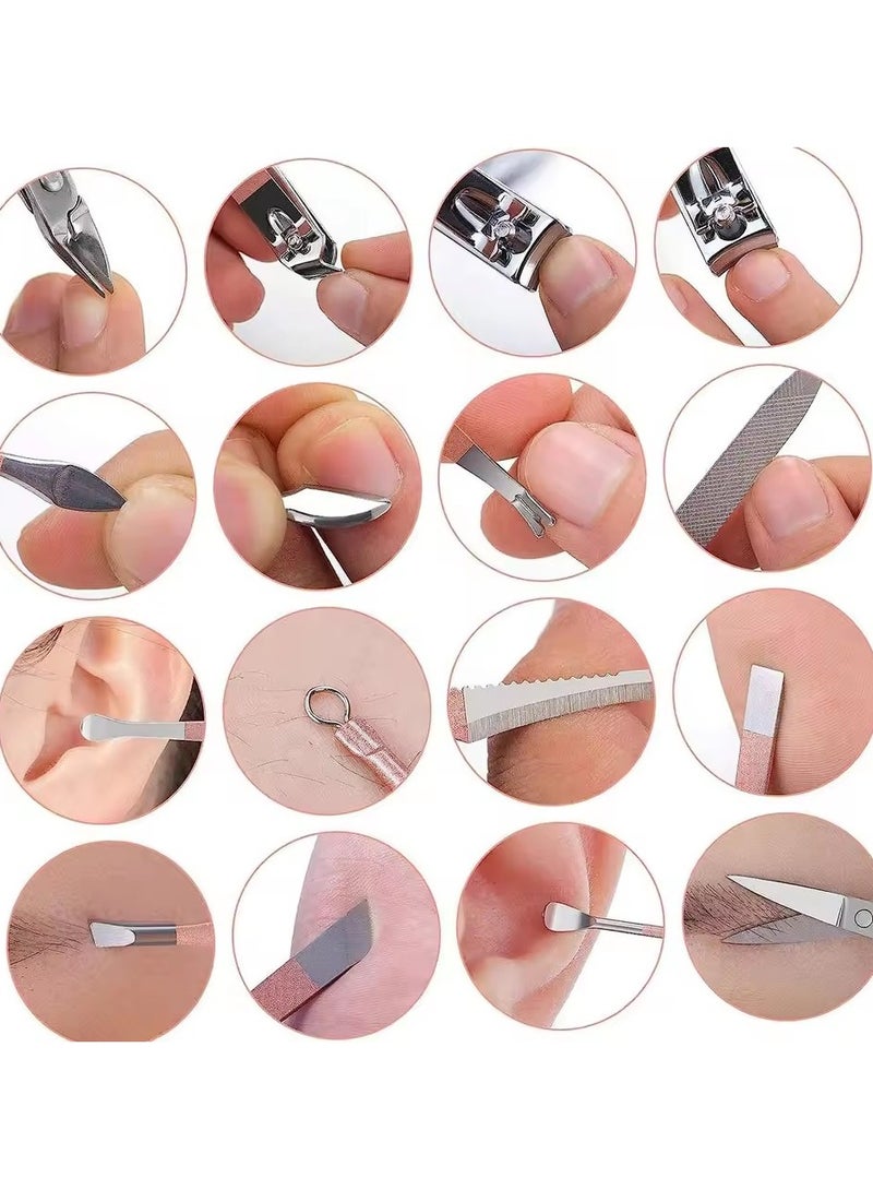 Goolsky Purple Multi-Purpose Nail Clippers, Stainless Steel, Professional Repair Kit, Nail Art Kit, 16, 1 Set - Image 3