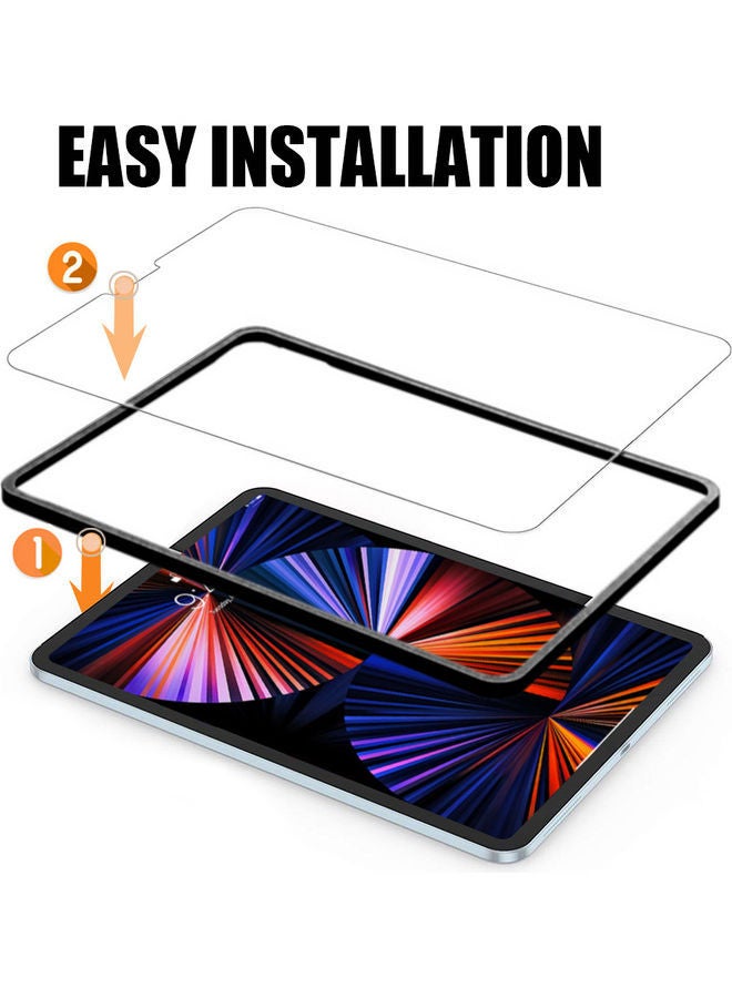 NIBEMINENT Tempered Glass Film Screen Protector Compatible for iPad Pro 12.9-Inch 2021/2020/2018 Clear - Image 2