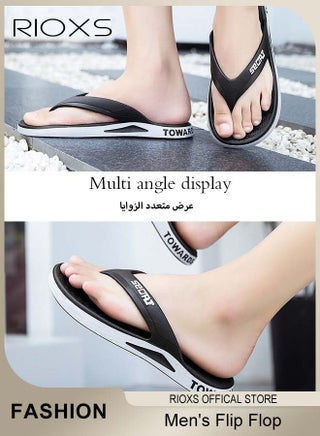 Men's Flip Flop, Arch Support Thong Sandals for Men, Anti-Slip Shower Slippers, Ultra Soft Flat Beach Open Sandal, Men's Comfort Fit Flip Flops, Lightweight Walking Slippers for Men, Quick Drying Flat Slides Slippers, Man Flipflops for Bathroom, Indoor Or Outdoor Use - view 3