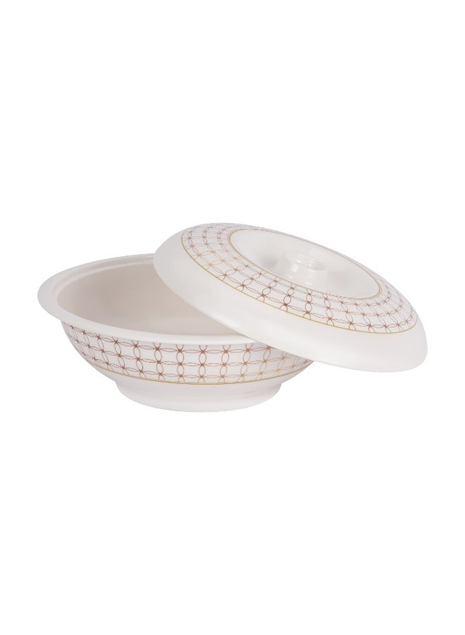 Delcasa 48 Piece Melamine Dinner Set- DC3881/ Includes Oval, Dinner and Soup Plates, Bowl and Lid, Round Bowls, Ladle, Rice and Chinese Spoons - Image 4