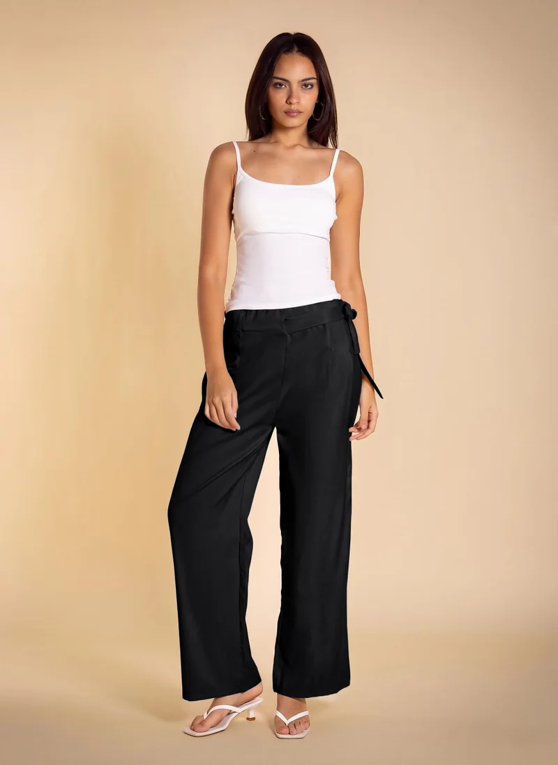 شايبس LIGHTWEIGHT TAILORED TROUSERS WITH BELT