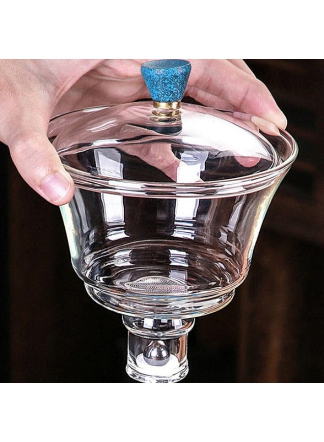 Blue Deer Glass Teapot Magnetic Lazy Kung Fu Tea Set  - Image 4