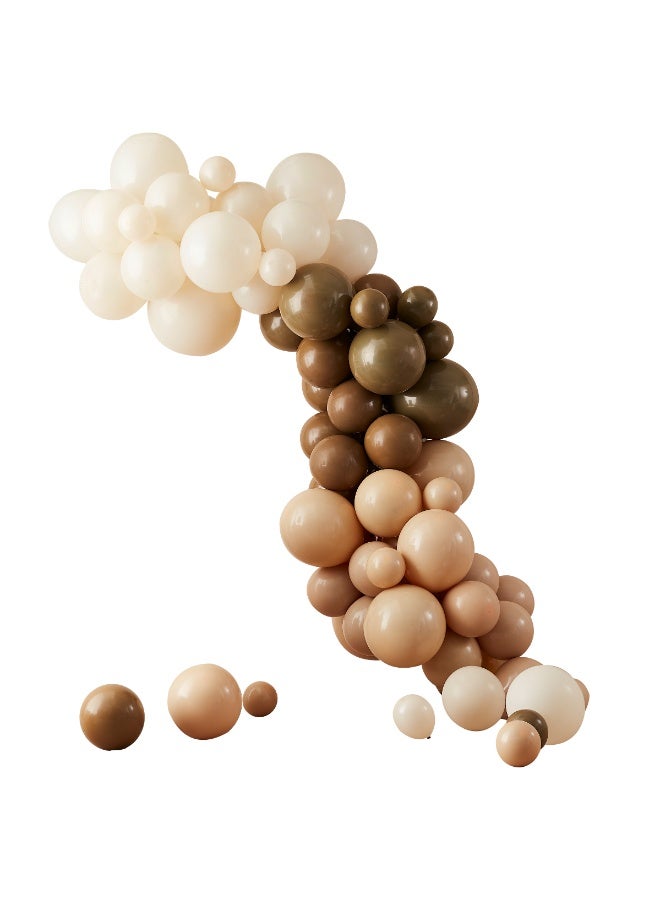 Ginger Ray Nude & Brown Balloon Arch Kit - Image 1