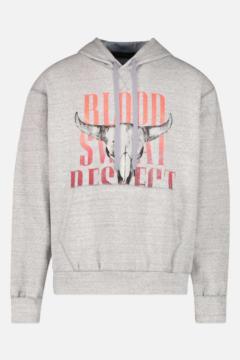 Under Armour x Project Rock Men Loose Fit Long Sleeve Long Sleeve Outdoor Hoodie, Grey - Image 4