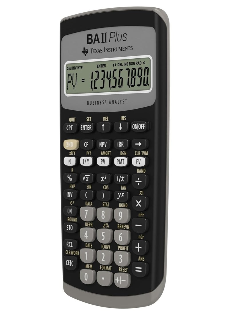 Texas Instruments BA II Plus Financial Calculator, Black Medium - Image 4