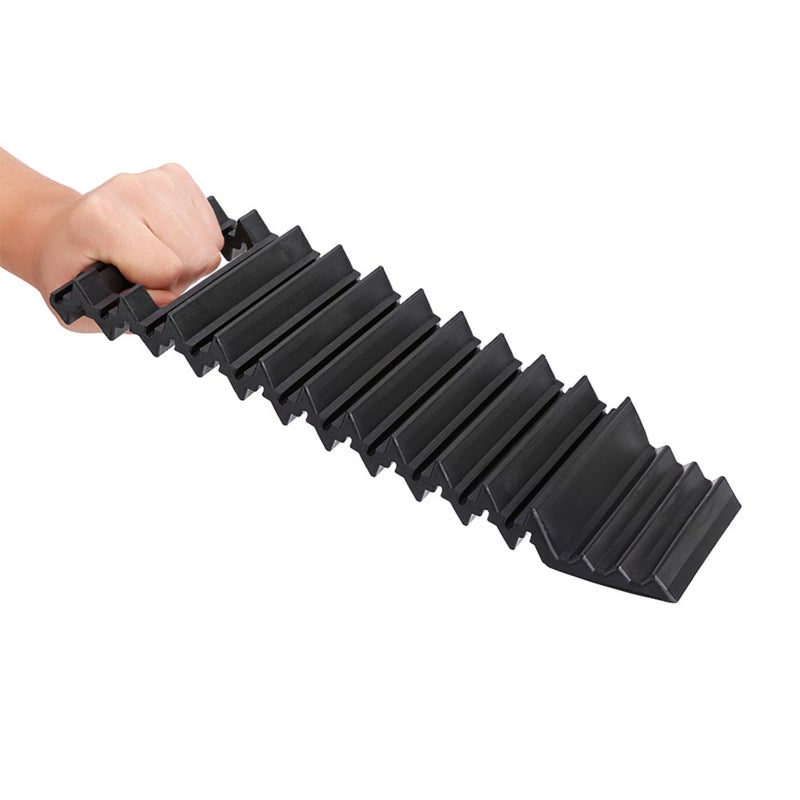 Tire Traction Mat 2-In-1 Design With Handle Shovel Head - Multifunctional Snow Mud Sand Puddle Rescue Compact ABS Anti Skid Pad For Universal Car Use - Image 2