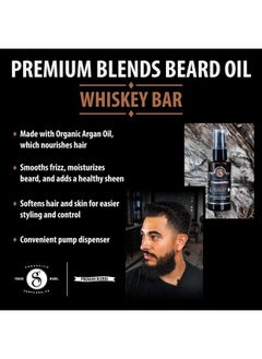 SUAVECITO Premium Blends Beard Oil Leavein Beard Conditioner For Softening Hair Hydrating Skin Eliminating Beard Dandruff Healthy Beard Growth Whiskey Bar Fragrance 1 Oz  - Image 4