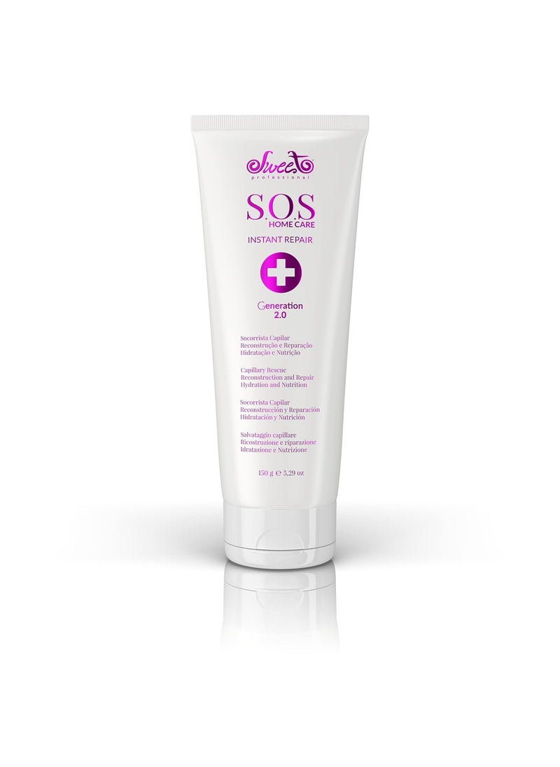 Sweet Professional - Sweet Professional  Home Care Instant Repair  Damaged Hair Treatment Leave In For Sensitive Hair Thermal Protector  Cruelty Free Hyaluronic Acid Brazilian Hair Products For Women  150g529Oz - Image 1