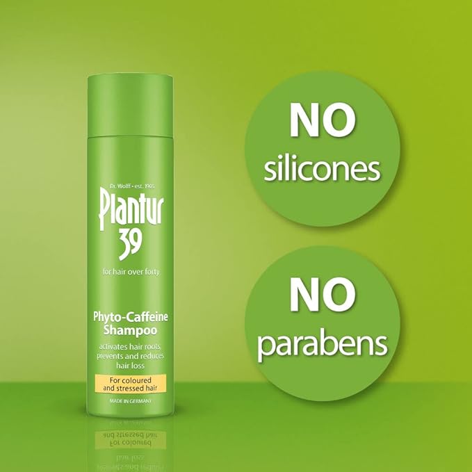 Plantur 39 Caffeine Shampoo Prevents and Reduces Hair Loss 2x 250ml For Couloured and Stressed Hair Unique Galenic Formula Supports Hair Growth Women Hair Care Made in Germany - Image 3