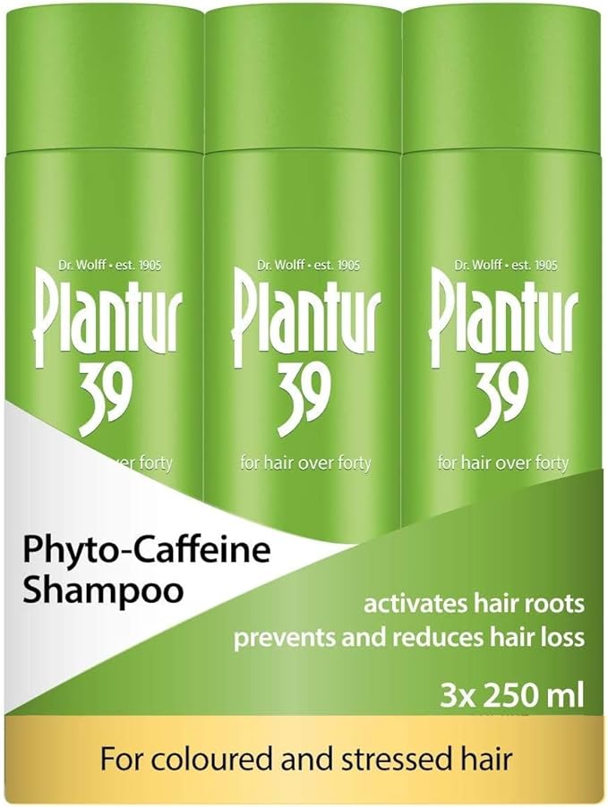 Plantur 39 Caffeine Shampoo Prevents and Reduces Hair Loss 2x 250ml For Couloured and Stressed Hair Unique Galenic Formula Supports Hair Growth Women Hair Care Made in Germany - Image 1