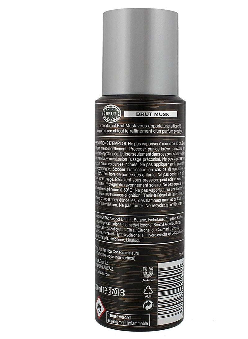 بروت مزيل العرق بروت مسك للرجال 200 مل - عبوة من 6 قطع - Image 3