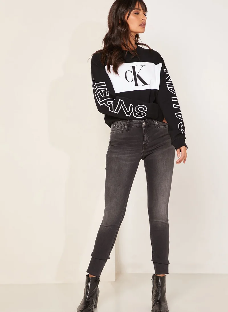 Calvin Klein Jeans Crew Neck Logo Sweatshirt