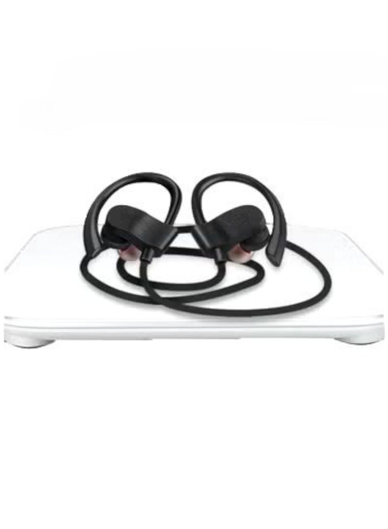 Bluetooth headset, comfortable design, smooth and fluid movement, soft ear hook and comfortable wearing on the head, universal sports silicone earplugs, small, waterproof, wireless Bluetooth connection, battery capacity 70 mAh, charging time 1 hour  - Image 2