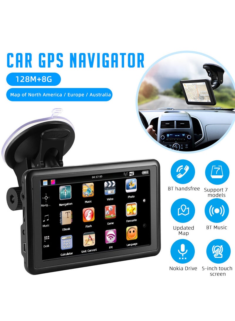 Generic 5-inch Portable High-definition Touch Screen GPS Navigator - Image 3